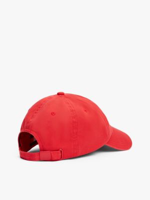 rot heritage baseball-cap für herren - tommy jeans