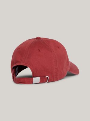 red heritage 6-panel-baseball-cap für herren - tommy jeans