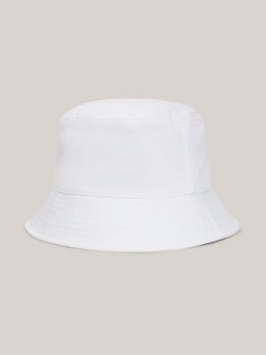 white heritage fischerhut mit logo für herren - tommy jeans