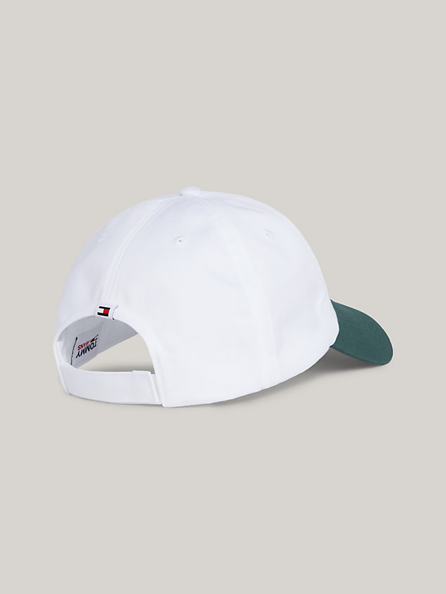 white logo baseball cap for men tommy jeans