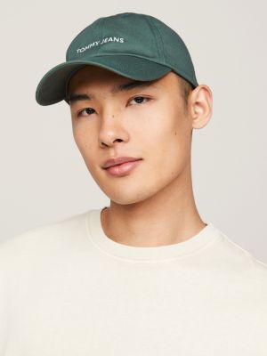 Logo Embroidery Baseball Cap Green Tommy Hilfiger