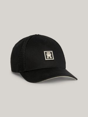black sport baseball-cap mit mesh und th monogram für herren - tommy hilfiger