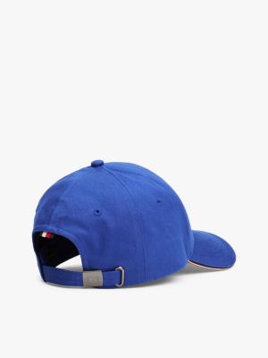 cappellino da baseball con bandierina blu da uomini tommy hilfiger