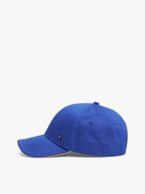 casquette à drapeau en émail bleu pour hommes tommy hilfiger