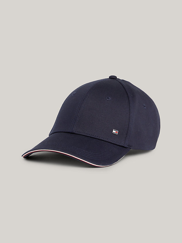 blue baseball-cap mit 6-panel-design und flag für herren - tommy hilfiger