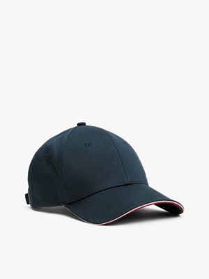 casquette à drapeau en émail bleu pour hommes tommy hilfiger