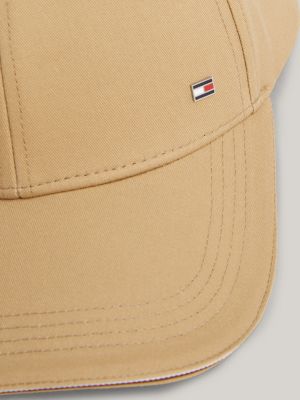 Casquette Brodée En Coton Bio Smooth Taupe Tommy Hilfiger - Homme