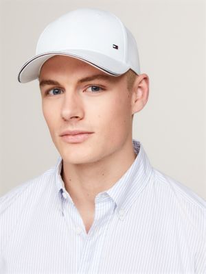 Signature Flag Six-Panel Baseball Cap | White | Tommy Hilfiger