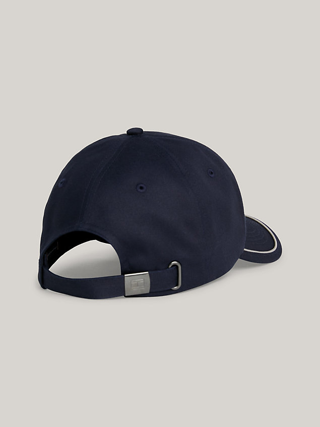 blue softe baseball-cap mit logo für herren - tommy hilfiger