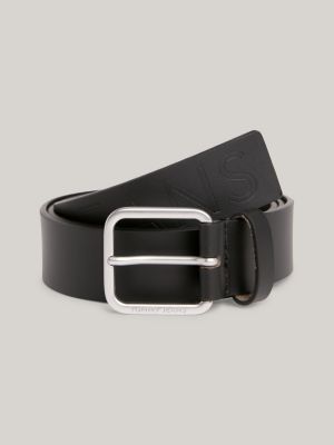 Tommy Hilfiger Adan Leather Belt in Navy AM0AM10335