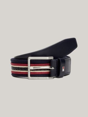 TOMMY HILFIGER Adan Braided Belt 3.5 W90 Green Mix