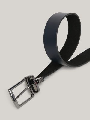 Denton Leather Reversible Belt, Black