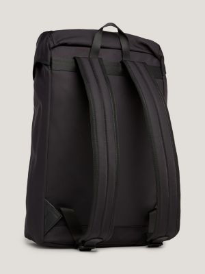 TH Tech Logo Flap Backpack | BLACK | Tommy Hilfiger