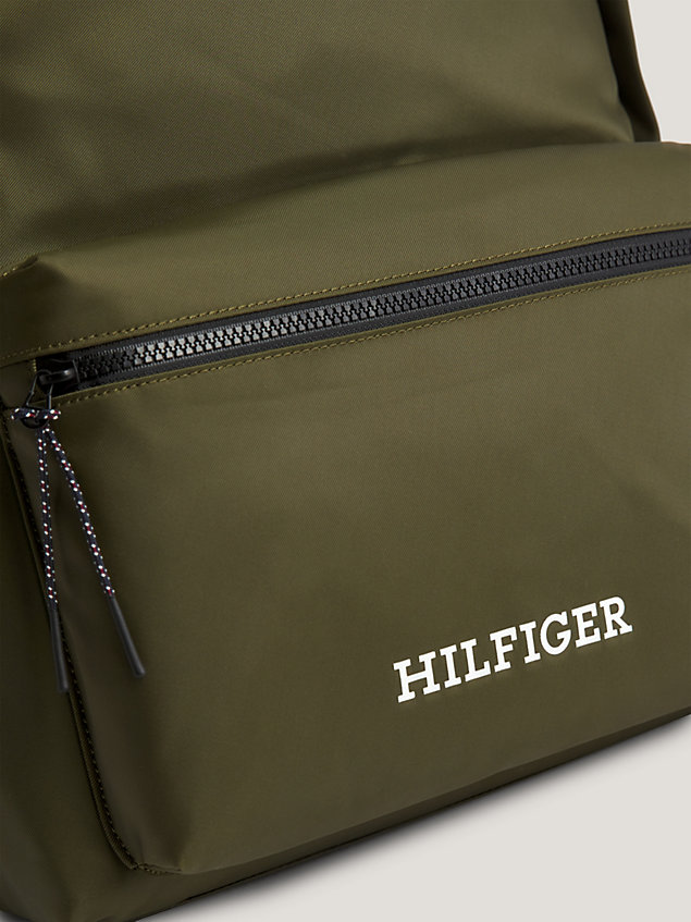 khaki hilfiger monotype dome backpack for men tommy hilfiger