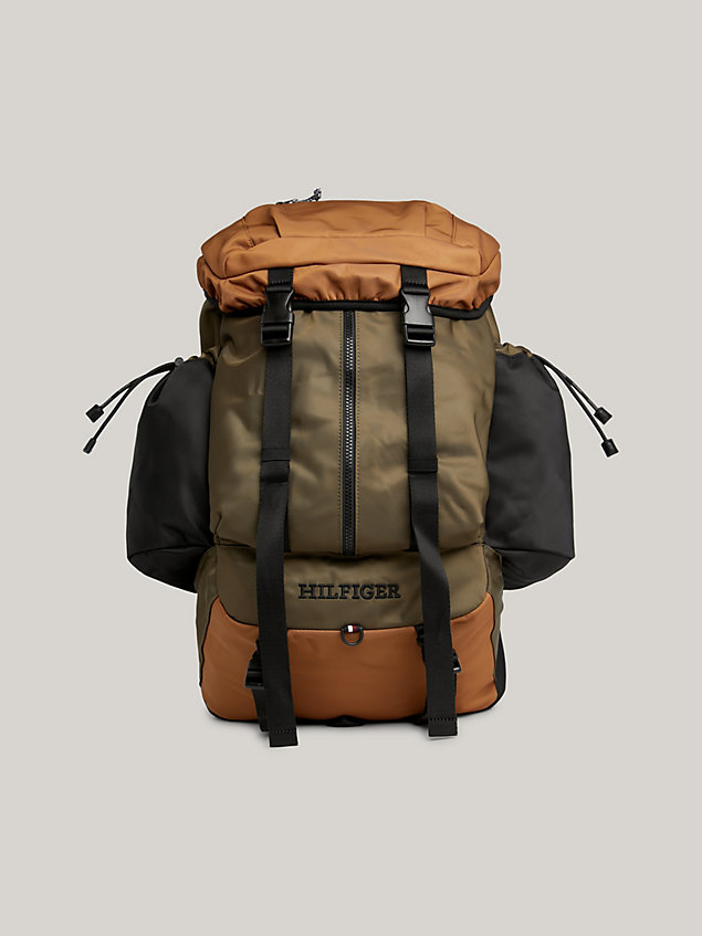  colour-blocked fast release clip backpack for men tommy hilfiger