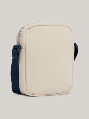 grey heritage patch reporter bag for men tommy jeans