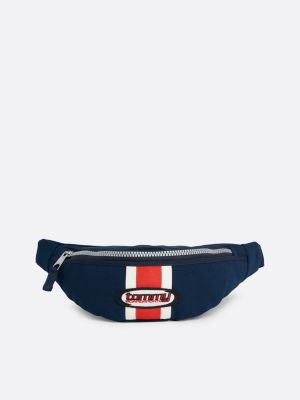 Petit sac banane Heritage logo Bleu Tommy Hilfiger