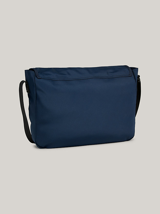 Essential Logo Strap Messenger Bag | Blue | Tommy Hilfiger