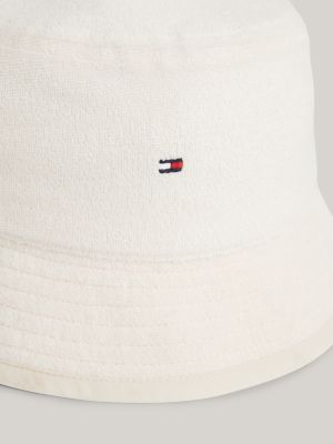 Vissershoed met geborduurde vlag Beige Tommy Hilfiger