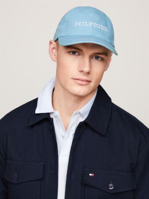 Hilfiger Monotype Embroidery Six-Panel Baseball Cap | Blue | Tommy Hilfiger