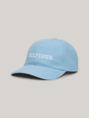 blue hilfiger monotype baseball-cap mit 6-panel-design für herren - tommy hilfiger