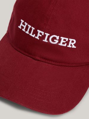 Hilfiger Monotype Baseball-Cap mit 6-Panel-Design | RED | Tommy 