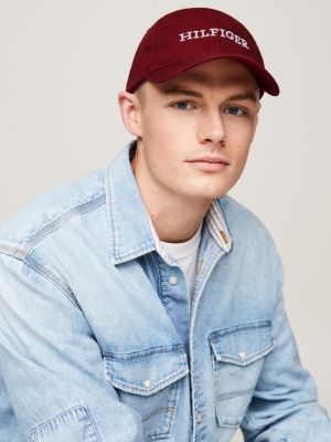 Hilfiger Monotype Baseball-Cap mit 6-Panel-Design | RED | Tommy 