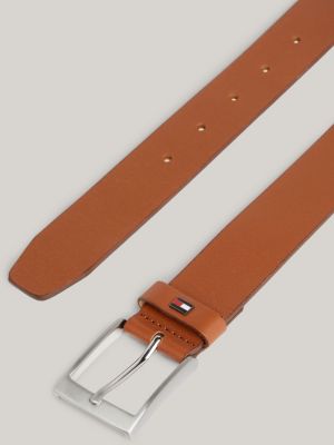 brown adan gürtel aus narbenleder für herren - tommy hilfiger