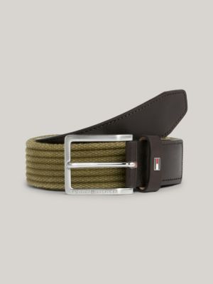 TOMMY HILFIGER Adan Braided Belt 3.5 W90 Green Mix | Buy bags, purses &  accessories online | modeherz