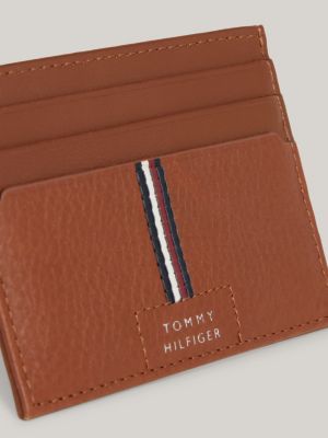 Premium Leather Kreditkartenetui | Braun | Tommy Hilfiger
