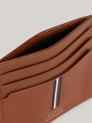 Premium Leather Kreditkartenetui | Braun | Tommy Hilfiger 