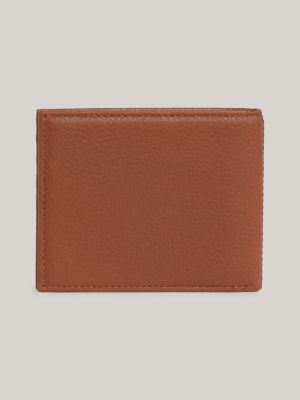 Premium Leather Small Credit Card Wallet, Brown