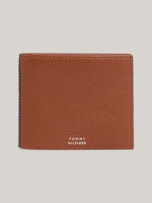 Premium Leather Bifold Flap Wallet, Brown