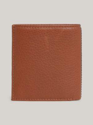 Premium Leather Trifold Wallet | Brown | Tommy Hilfiger