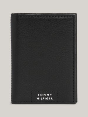 Tommy Hilfiger mens Leather Â– Slim Bifold With 6 Credit Card Pockets and  Removable Id Window Bi Fold Wallet, Blue/White/Red, One Size US at   Men's Clothing store