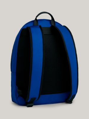 Petit sac a dos arrondi a monotype Hilfiger Bleu Tommy Hilfiger