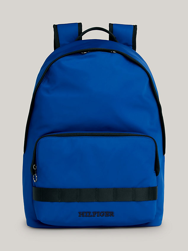 blue hilfiger monotype small dome backpack for men tommy hilfiger