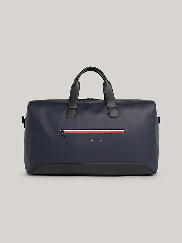 blue essential signature medium duffel bag for men tommy hilfiger
