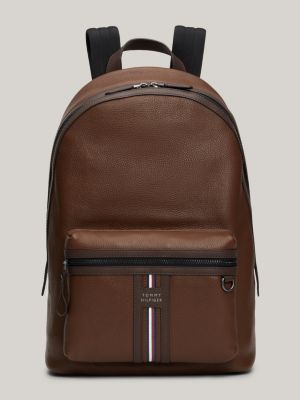 Tommy hilfiger leather backpack on sale mens