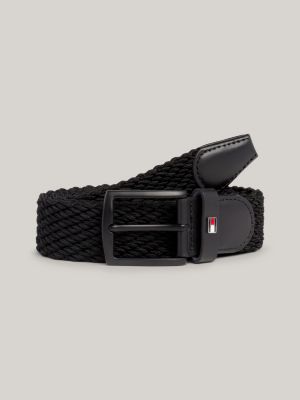 Tommy hilfiger men's braided hot sale belt