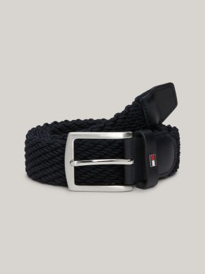 Denton Stripe Braided Belt | Blue | Tommy Hilfiger