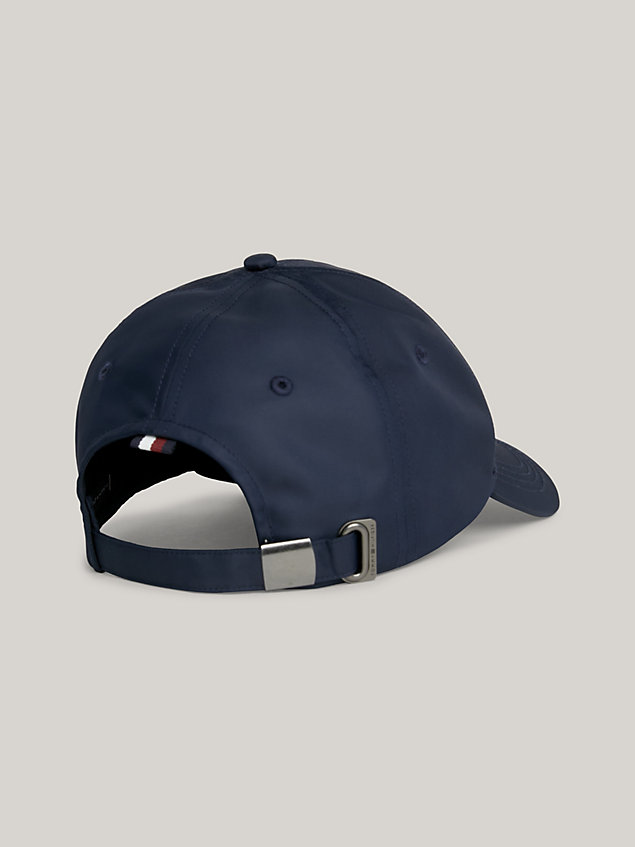 blue twill-baseball-cap mit branding für herren - tommy hilfiger