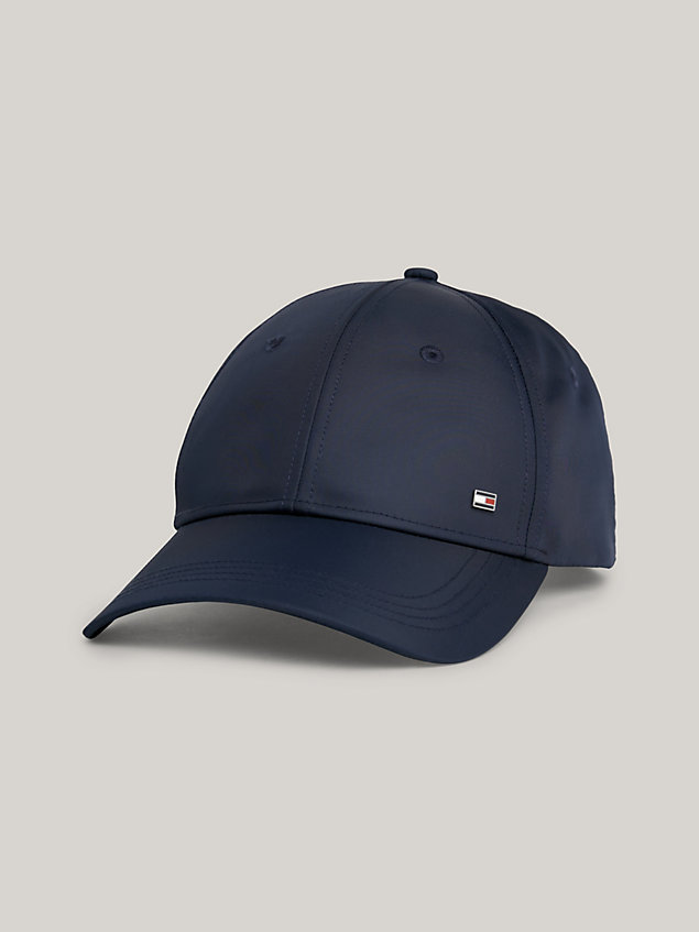 blue twill-baseball-cap mit branding für herren - tommy hilfiger