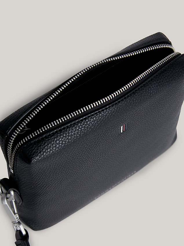 black logo zip pouch for men tommy hilfiger