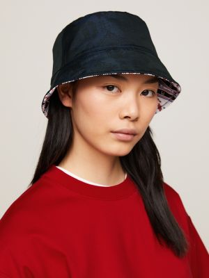 Tommy x CLOT Reversible Stripe Bucket Hat | Blue | Tommy Hilfiger