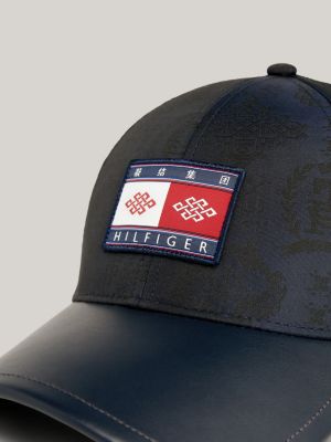 Tommy x mit | Tommy Blau | und Logo Baseball-Cap CLOT Hilfiger Jacquard