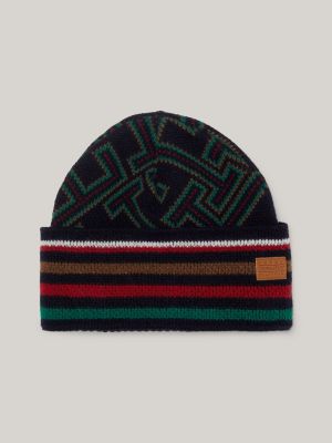 Allover Monogram Logo Beanie Hat