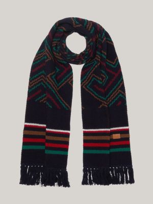 Burberry rainbow 2024 stripe scarf