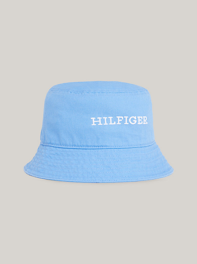 blue hilfiger monotype embroidery bucket hat for men tommy hilfiger