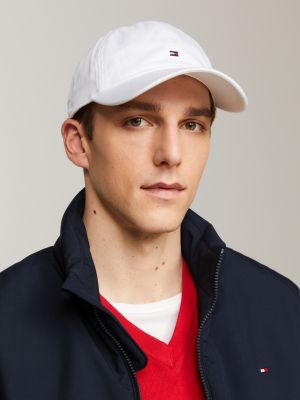 Flag Embroidery Six-Panel Baseball Cap | White | Tommy Hilfiger